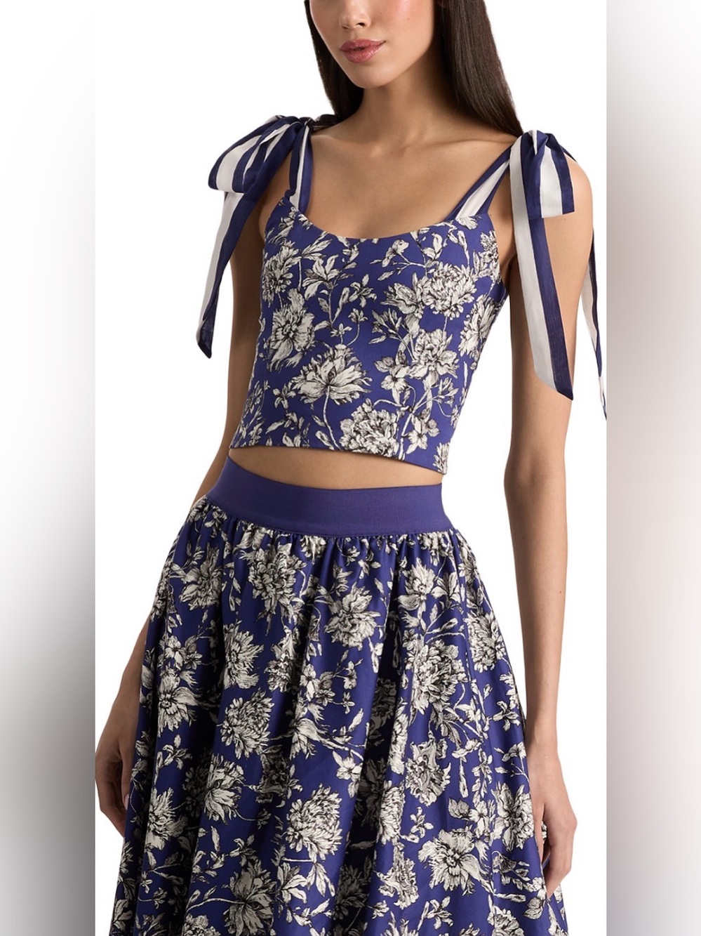 Alice + Olivia Blanca Tie Shoulder Top - Picture 4 of 8